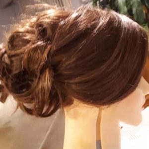 A hair updo